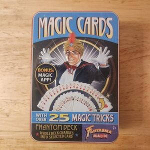 Magic Cards with 25 Tricks in Tin Box